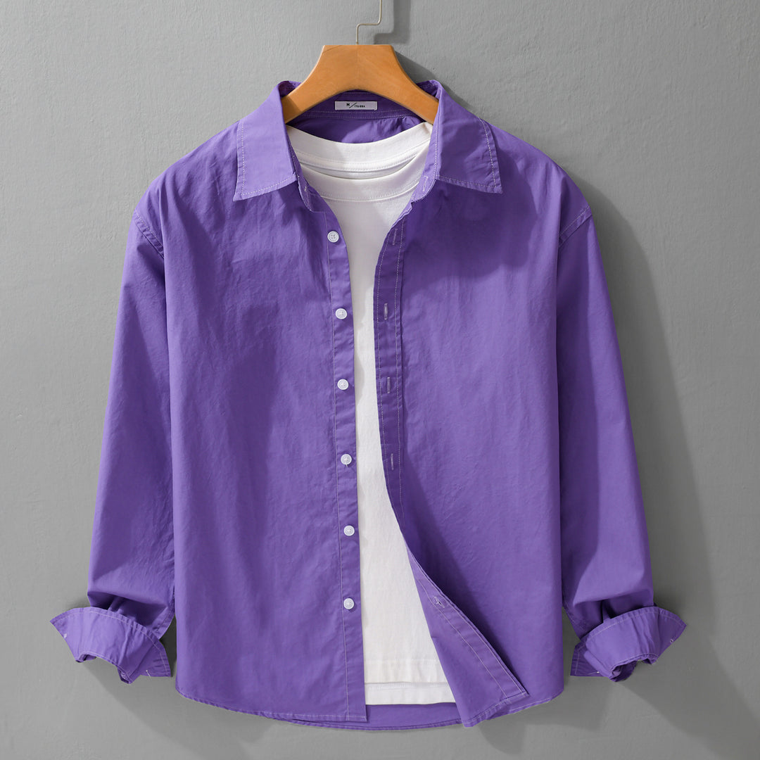 Herren Lässiges Layering-Hemd mit integriertem T-Shirt-Einsatz Nord Taschen