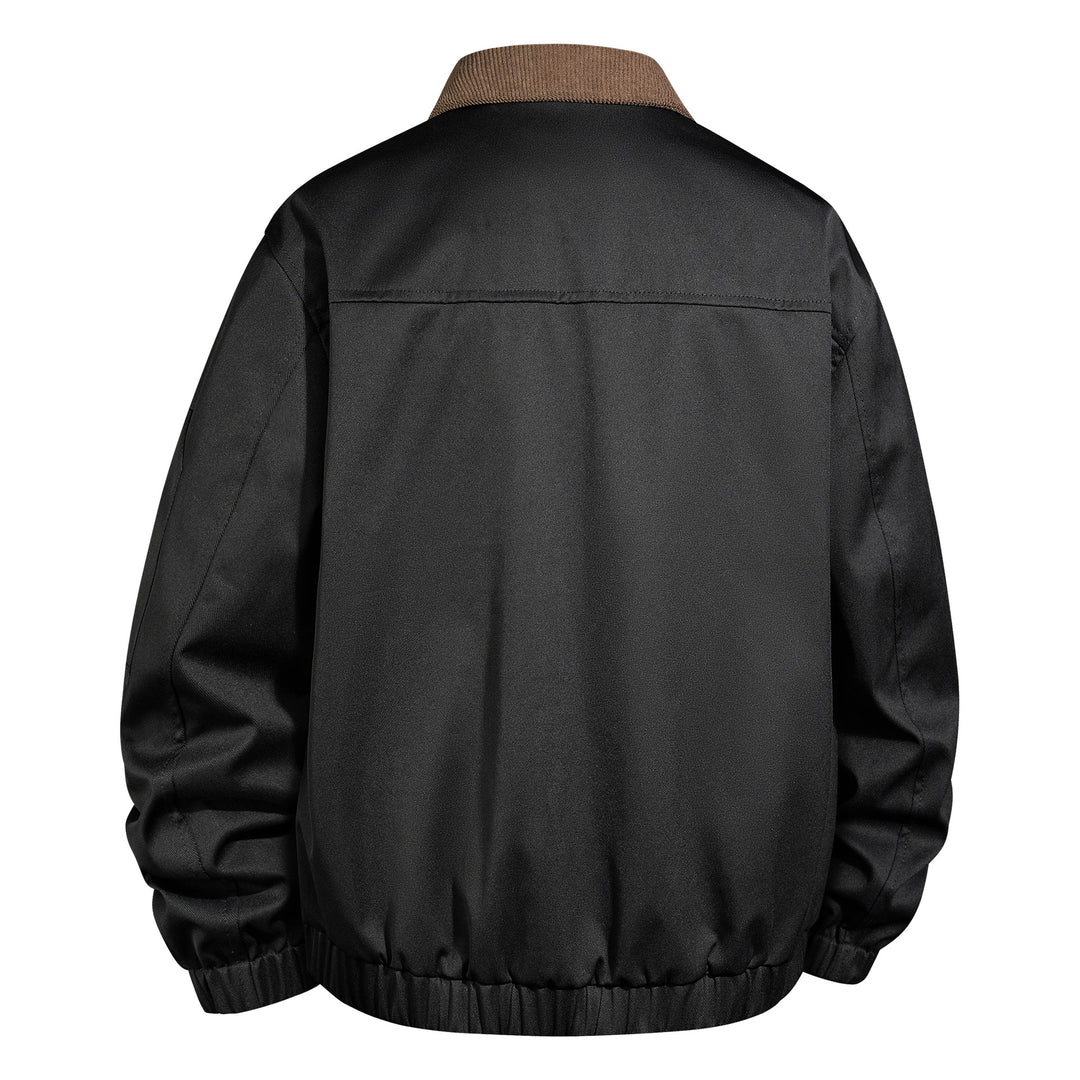 Herren Outdoor-Bomberjacke mit Cordkragen und Multifunktionstaschen Nord Taschen