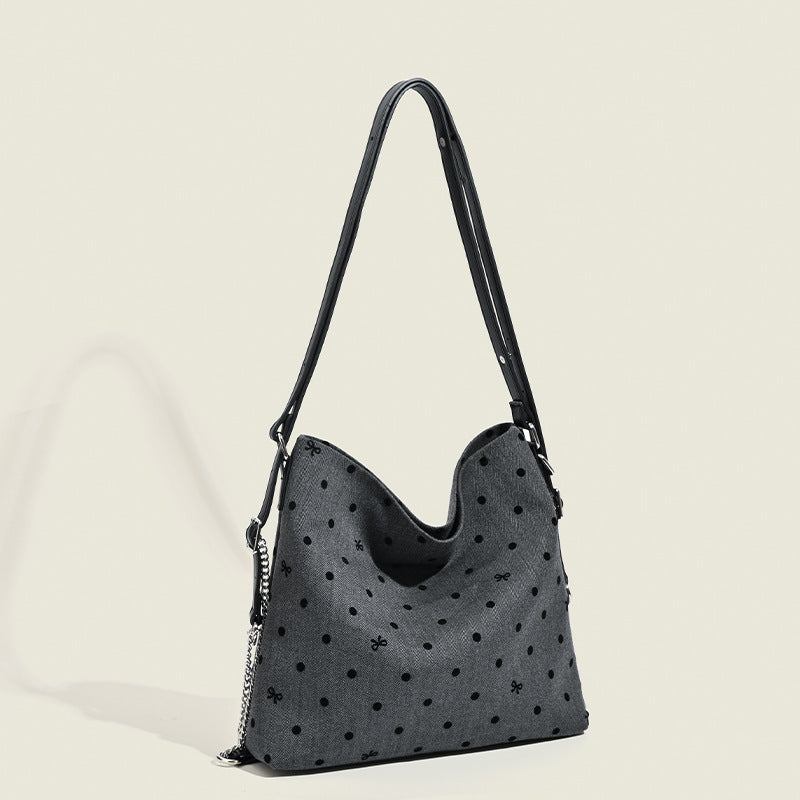 Damen Hobo-Tasche mit modischem Punktemuster und hochwertigem Material Nord Taschen