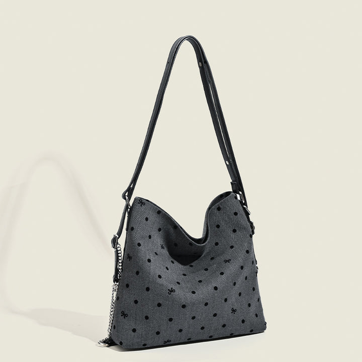 Damen Hobo-Tasche mit modischem Punktemuster und hochwertigem Material Nord Taschen
