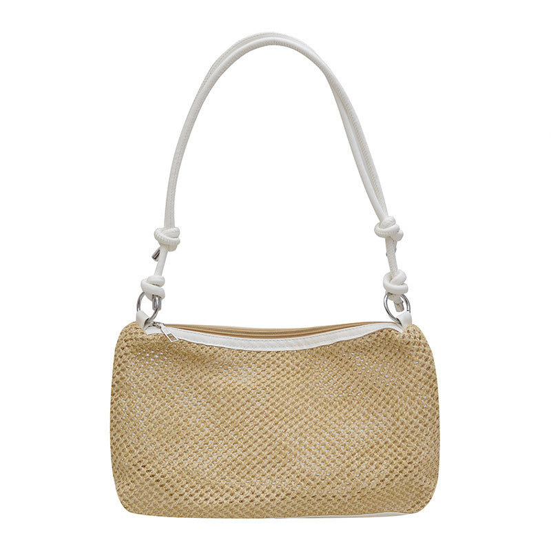 Damen elegante Handtasche im modernen Strohdesign Nord Taschen