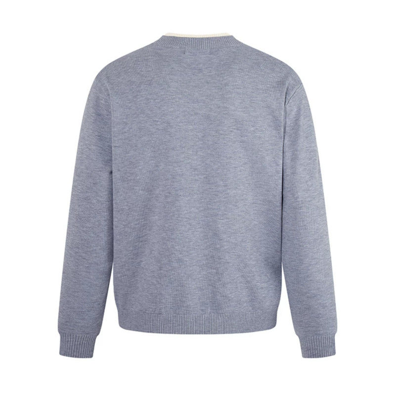 Herren Feinstrick-Pullover mit V‑Schlitzkragen und Rippabschluss Nord Taschen