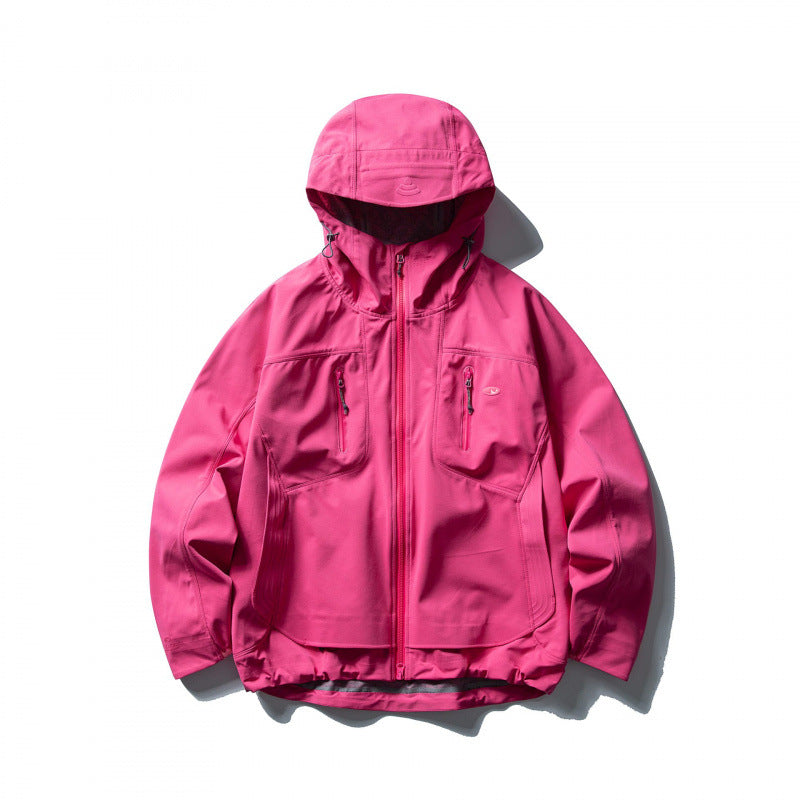 Unisex Leichte Softshell-Outdoorjacke mit verstellbarer Kapuze, wasserabweisender Membran und ergonomischen Brusttaschen Nord Taschen