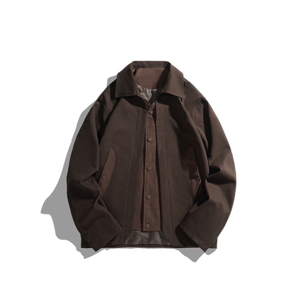 Herren leichte Freizeitjacke mit Hemdkragen, Druckknopfleiste und verdeckten Nahttaschen Nord Taschen