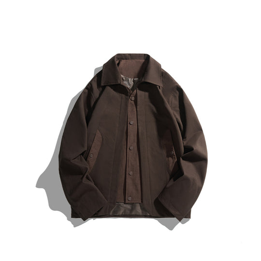 Herren leichte Freizeitjacke mit Hemdkragen, Druckknopfleiste und verdeckten Nahttaschen Nord Taschen