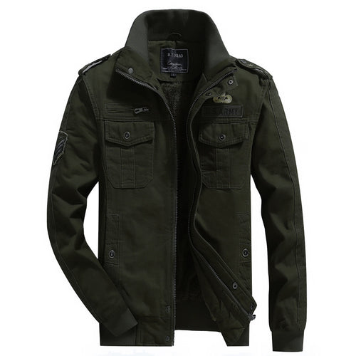 Herren Canvas-Fieldjacke im Utility-Style mit wärmender Fleece-Innenlage und Schulterpatten Nord Taschen