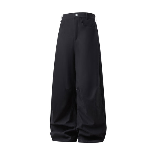 Damen Weite High‑Waist Palazzo‑Hose mit extra weitem Bein und Nahtpaneelen Nord Taschen