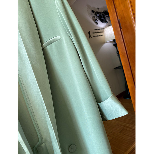 Damen Eleganter Blazer mit schimmerndem Revers Nord Taschen