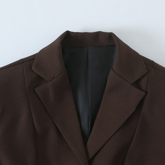 Damen Taillierter Blazer mit Schößchen, Reverskragen und Wiener Nähten Nord Taschen