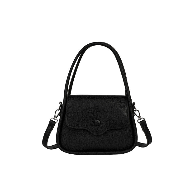 Damen Ledertasche mit dekorativer Klappenöffnung Nord Taschen