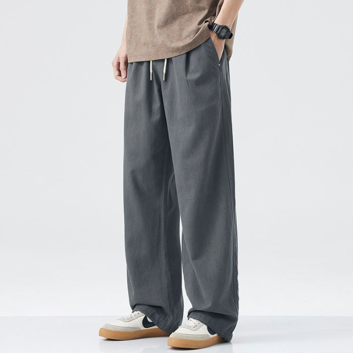 Herren Bequeme Weitgeschnittene Relaxed Fit Freizeithose Nord Taschen