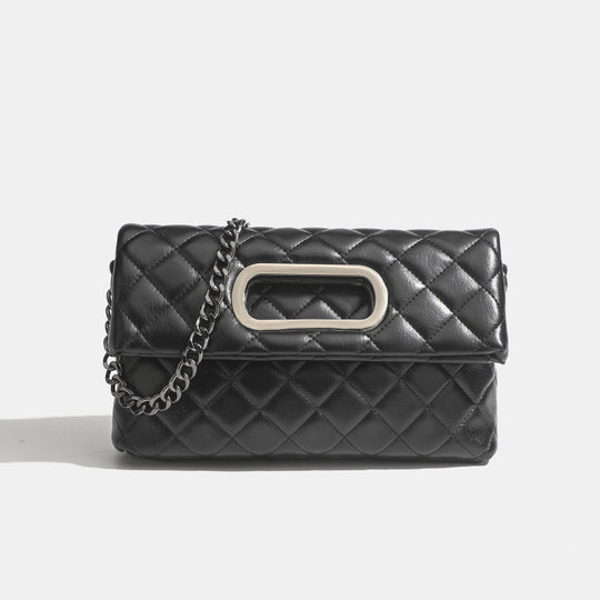 Damen Clutch-Tasche mit elegantem Rautenmuster und hochwertigem Kettenverschluss Nord Taschen
