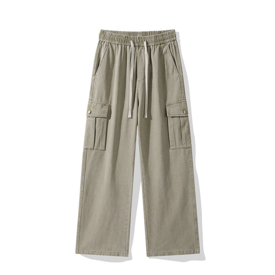 Herren Cargo-Hose im weiten Relaxed-Fit mit Tunnelzugbund und Mehrfachtaschen Nord Taschen