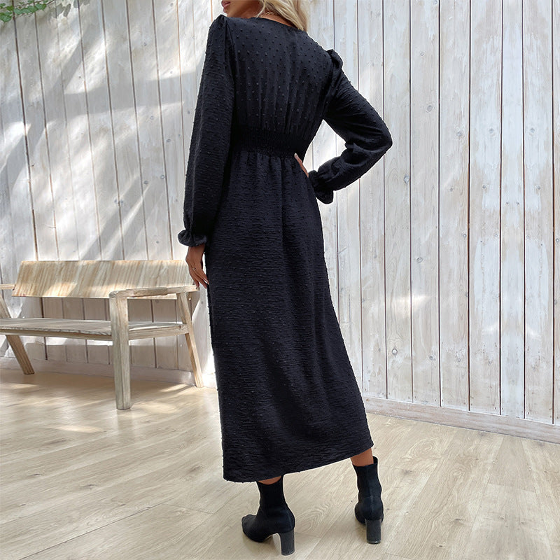 Damen Fließendes Maxikleid mit asymmetrischem Saum und Raffungen Nord Taschen