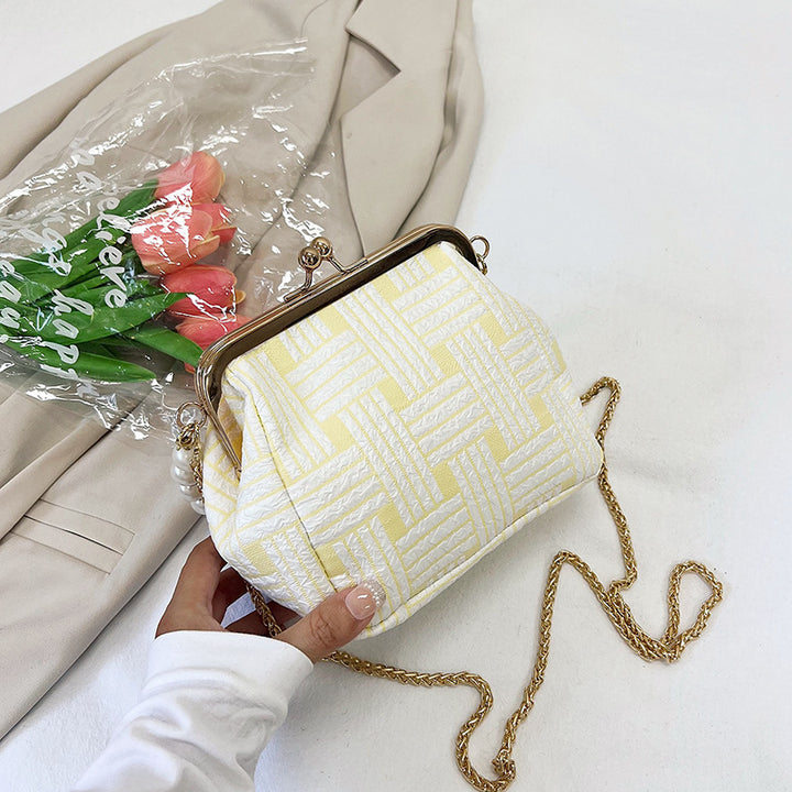 Damen Handtasche mit Perlenverzierung Nord Taschen