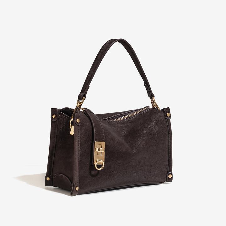 Damen Umhängetasche mit luxuriösem Leder und praktischem Reißverschluss Nord Taschen