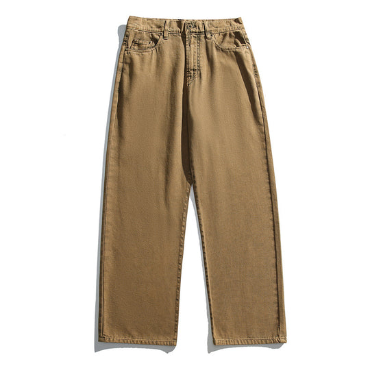 Damen Jeanshose mit hohem Bund, geradem Bein und Vintage‑Waschung Nord Taschen