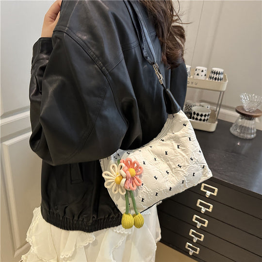 Damen modische Umhängetasche mit floralem Detail Nord Taschen