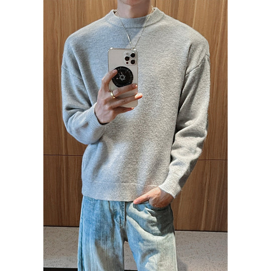 Herren Modischer Rundhals-Pullover Nord Taschen