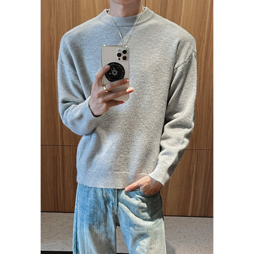 Herren Modischer Rundhals-Pullover Nord Taschen