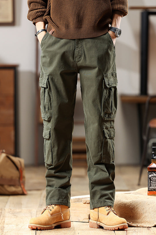 Herren Robuste Cargohose aus Baumwoll-Twill mit Mehrfachtaschen Nord Taschen