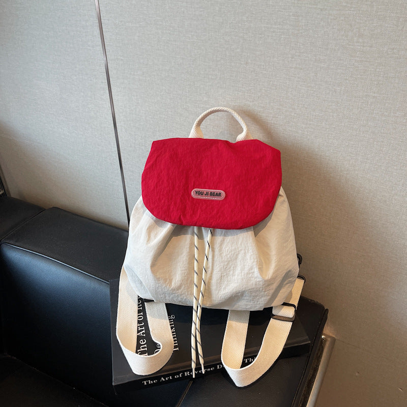 Damen Mini-Rucksack mit praktischem Kordelzug und weichem Baumwollmaterial Nord Taschen