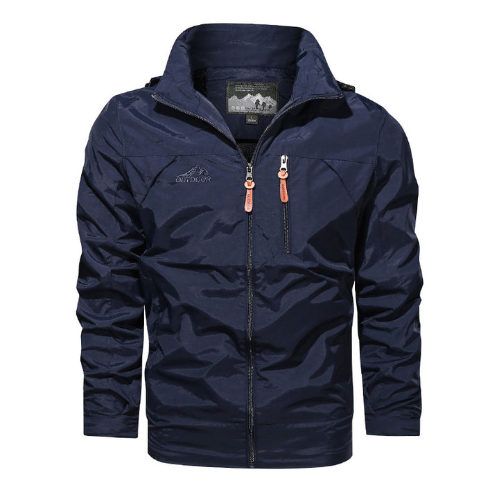 Herren  leichte Outdoorjacke Windbreaker mit wasserabweisender Beschichtung und atmungsaktivem Meshfutter Nord Taschen