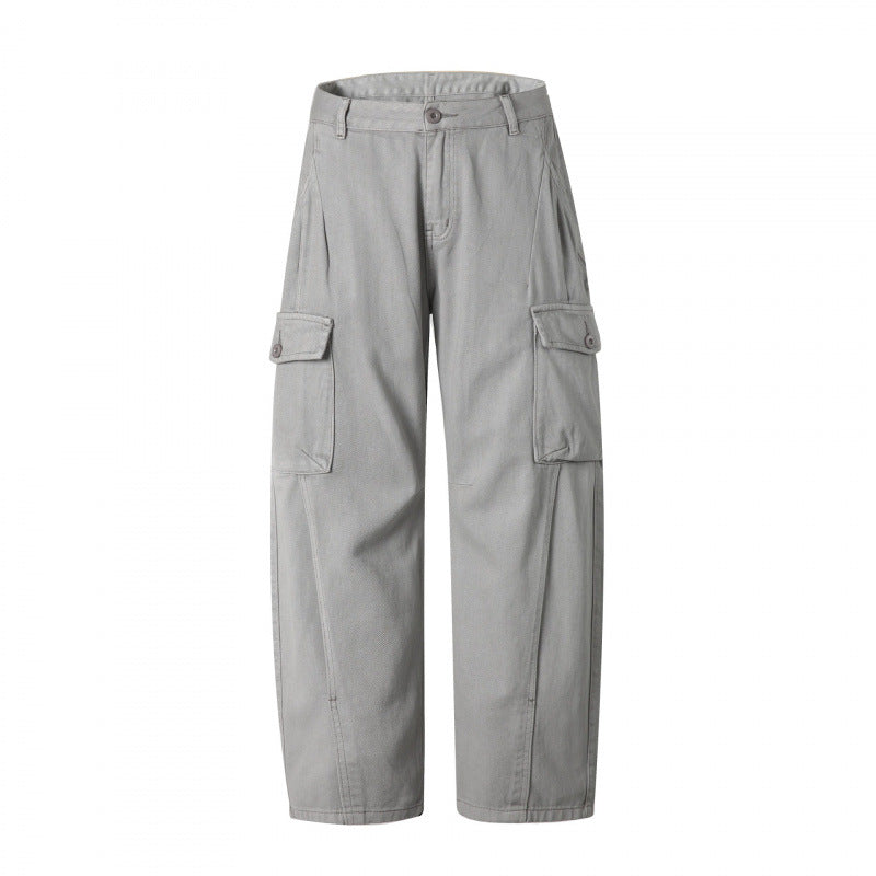 Herren Cargo-Hose im Utility-Stil mit Klappentaschen und geradem Bein Nord Taschen