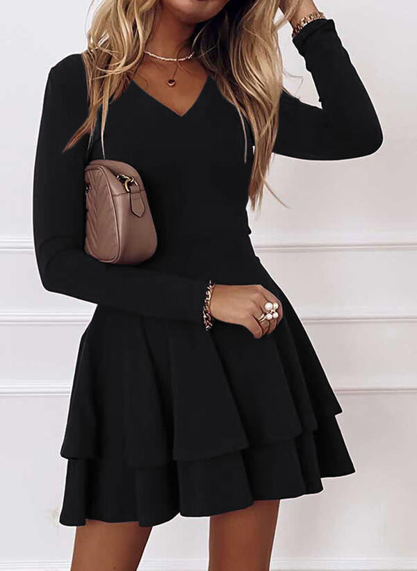 Damen Wickelkleid mit Rüschendetails und eleganter Passform Nord Taschen