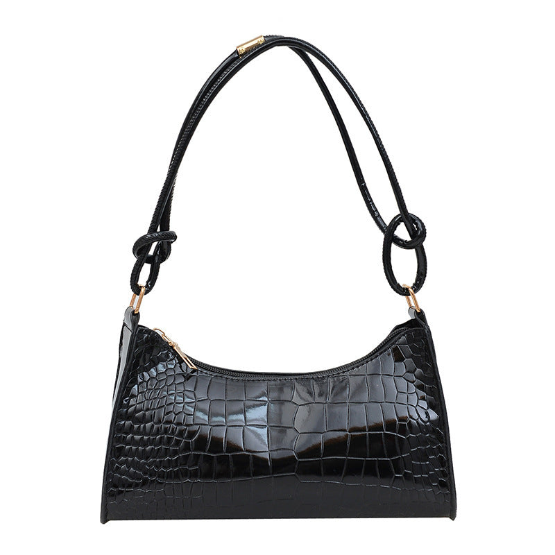 Damen elegante Handtasche mit kroko-ähnlicher Textur Nord Taschen