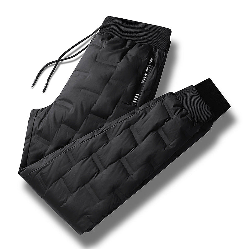 Herren Gepolsterte Thermohose mit Steppung, elastischem Bund und Reißverschlusstaschen Nord Taschen