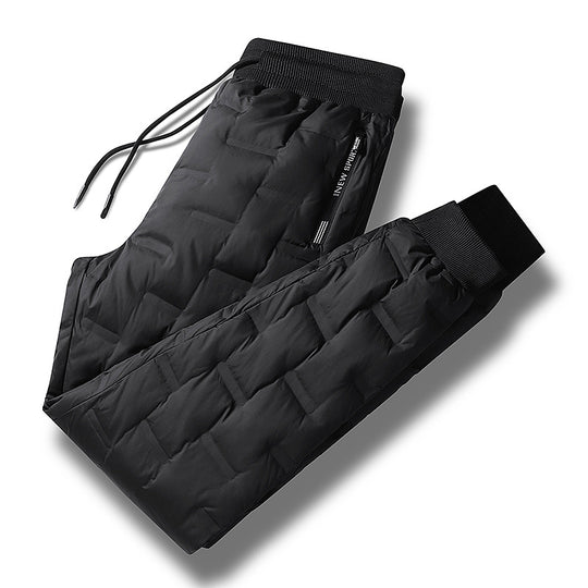 Herren Gepolsterte Thermohose mit Steppung, elastischem Bund und Reißverschlusstaschen Nord Taschen