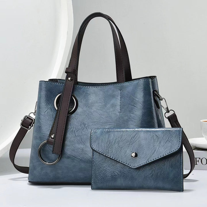 Damen praktische Schultertasche mit abnehmbarer Clutch Nord Taschen