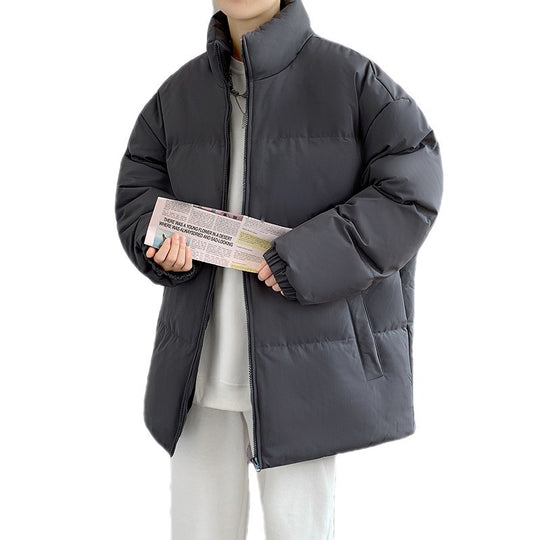 Damen Gepolsterte Oversize-Steppjacke mit hohem Stehkragen und geradem Schnitt Nord Taschen
