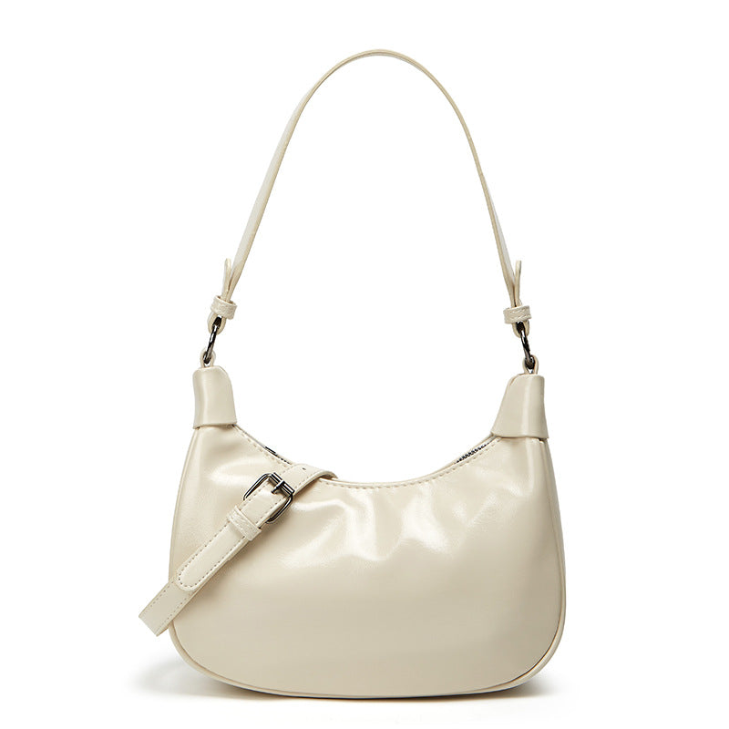 Damen Schultertasche mit elegantem Faltendesign und abnehmbarem Gürtel Nord Taschen