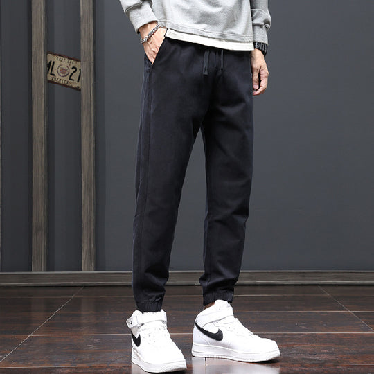 Herren Relaxed-Fit Joggerhose mit elastischem Bund, Kordelzug und Bündchen Nord Taschen