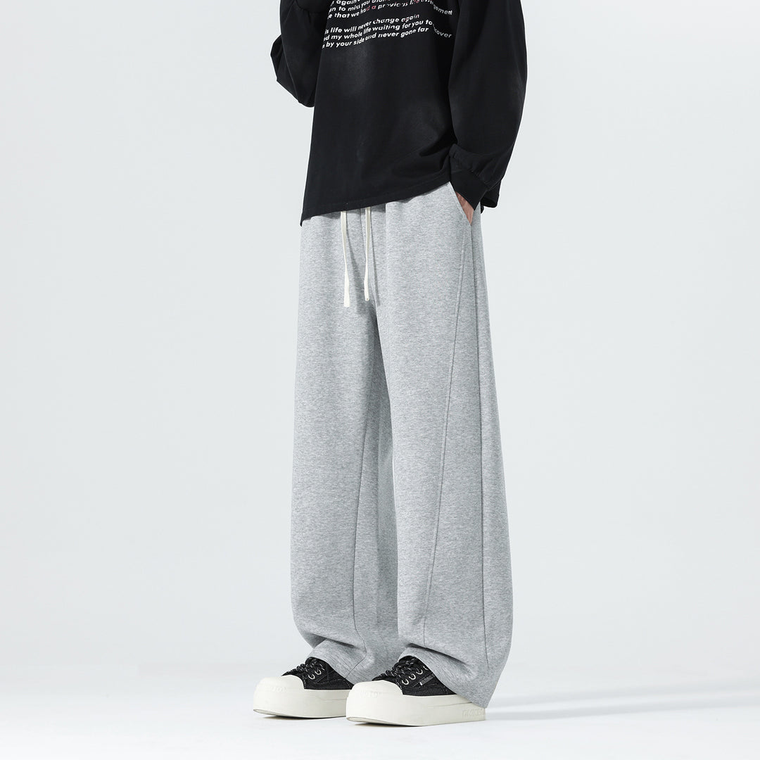 Herren Extraweite Sweatpants im Palazzo‑Look mit Tunnelzugbund und Seitentaschen Nord Taschen