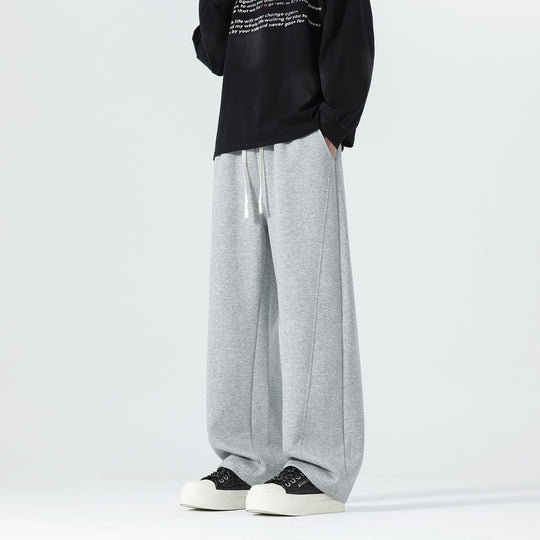 Herren Extraweite Sweatpants im Palazzo‑Look mit Tunnelzugbund und Seitentaschen Nord Taschen