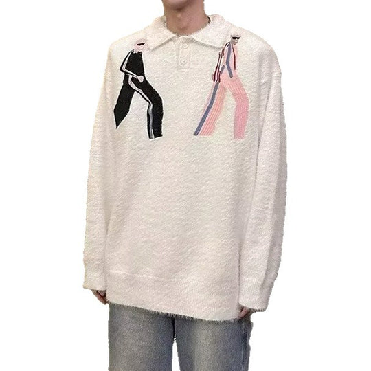 Herren Modischer Strickpullover mit grafischen Akzenten Nord Taschen