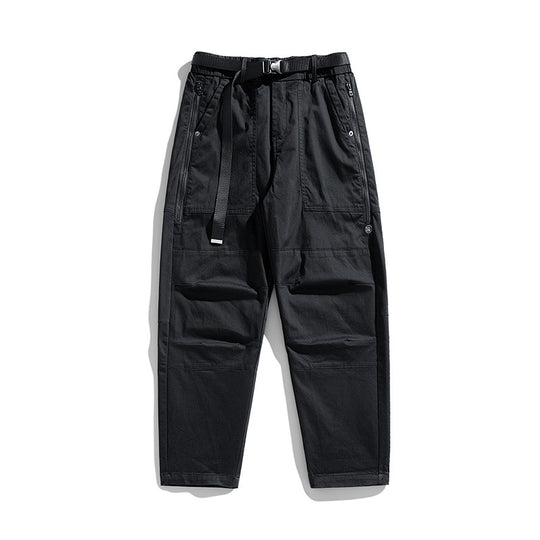 Herren Tapered Utility-Cargohose mit integriertem Webgurt, Kniepaneelen und Reißverschlusstaschen Nord Taschen