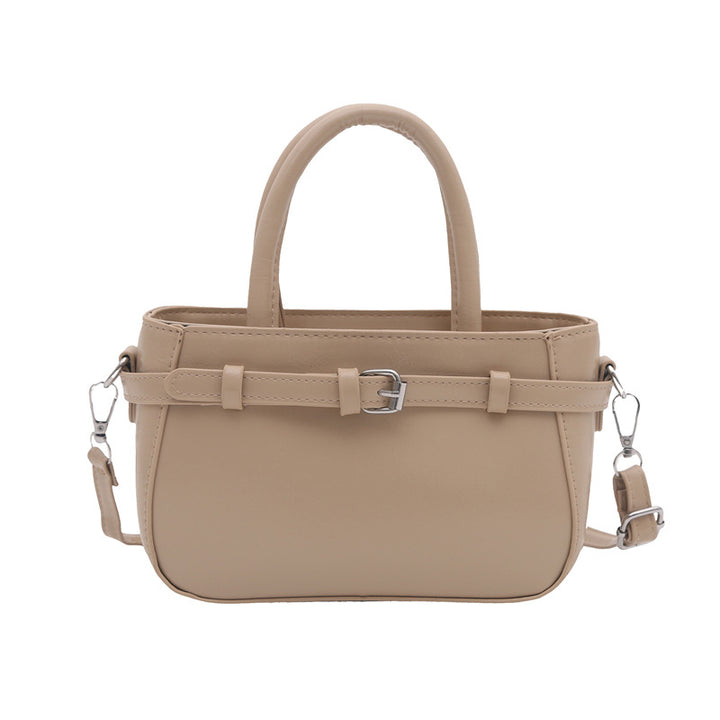 Damen Schultertasche aus strukturiertem Kunstleder mit praktischem Schulterriemen Nord Taschen