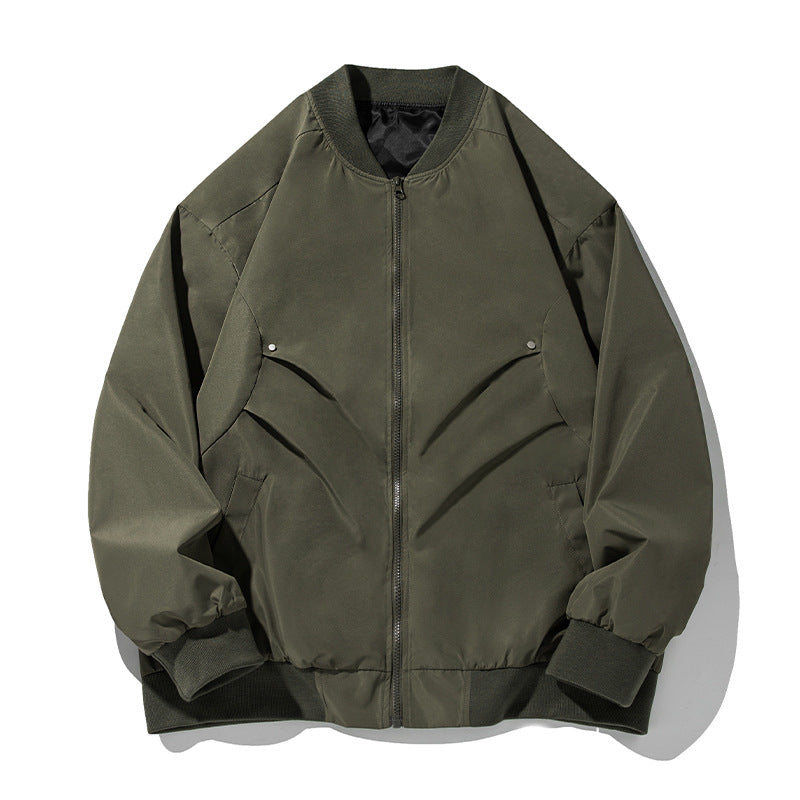 Unisex Oversize-Bomberjacke im Utility-Look mit Stehkragen und verdeckten Pattentaschen Nord Taschen