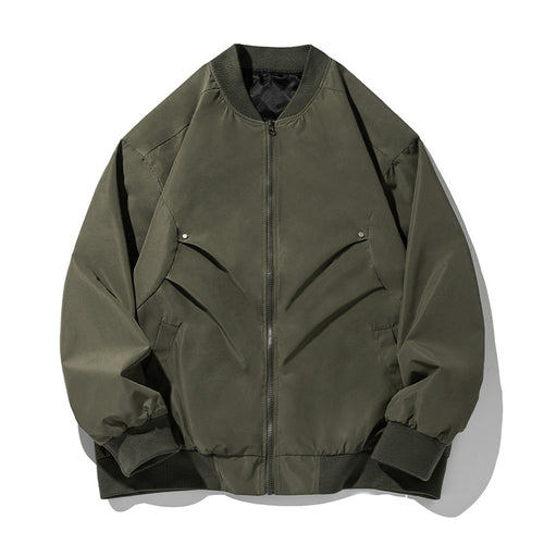 Unisex Oversize-Bomberjacke im Utility-Look mit Stehkragen und verdeckten Pattentaschen Nord Taschen