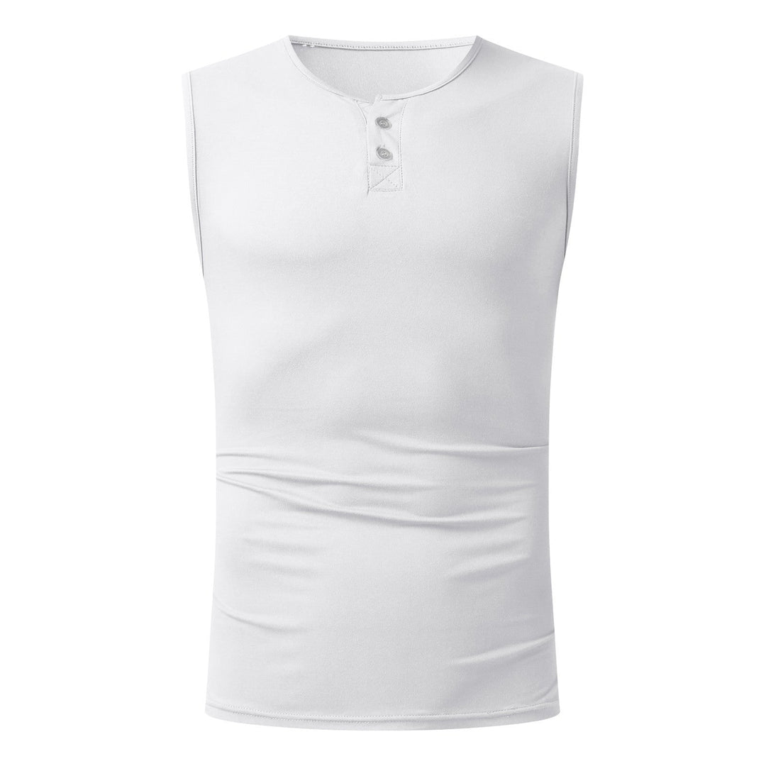 Herren Tanktop mit ausgewogenem Schnitt und praktischen Druckknöpfen