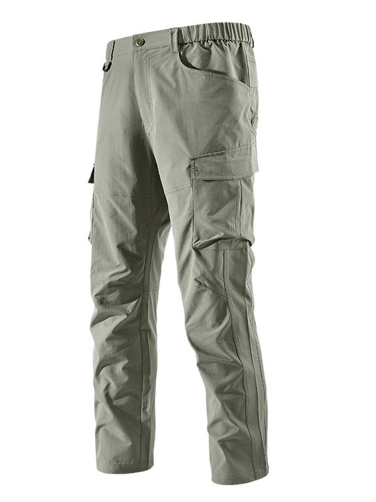 Herren Robust-konstruktive Cargo-Trekkinghose mit elastischem Bund und Mehrfach-Taschen Nord Taschen