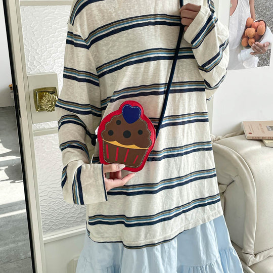 Damen Umhängetasche im Cupcake-Design Nord Taschen