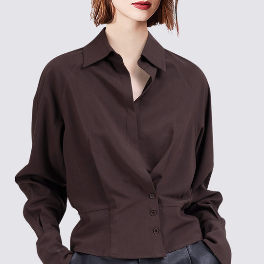 Damen Elegante Bluse mit innovativem Schnitt Nord Taschen
