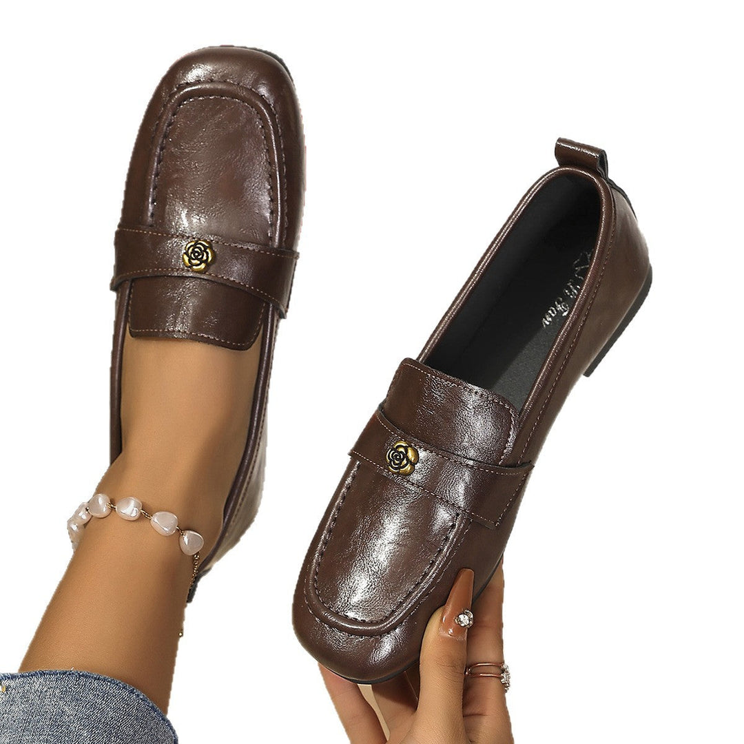 Damen Mokassins mit elegantem Goldakzent und weichem Fußbett