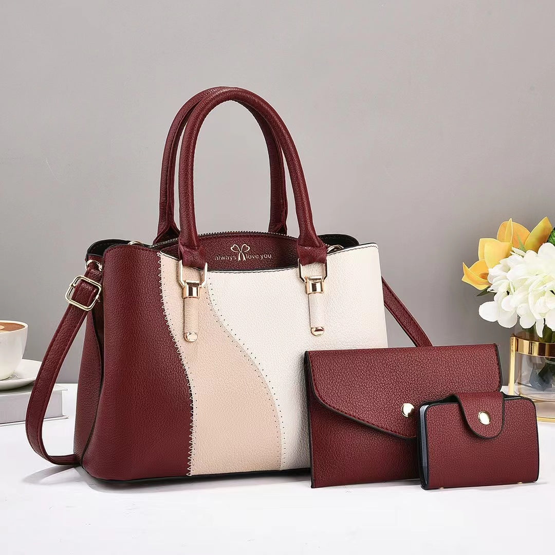 Damen elegante Handtasche mit abnehmbaren Fächern Nord Taschen
