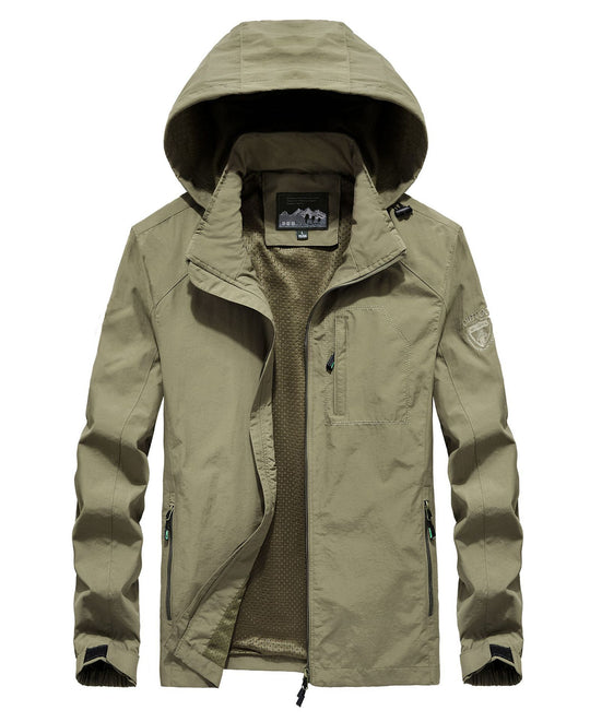 Herren leichter atmungsaktiver Fieldparka mit Mesh‑Futter und Kapuze Nord Taschen